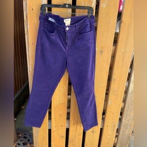 L’AGENCE Sz. 30 purple velvet Jeans